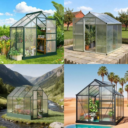 Green house raised base - green,